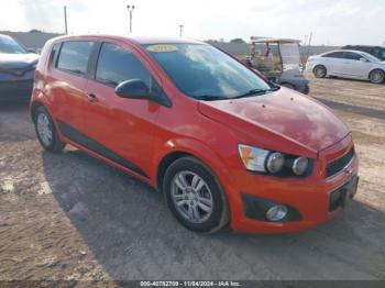  Salvage Chevrolet Sonic