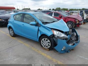  Salvage Toyota Prius c