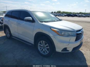  Salvage Toyota Highlander