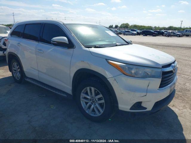  Salvage Toyota Highlander