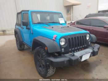  Salvage Jeep Wrangler