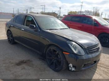  Salvage INFINITI G35x