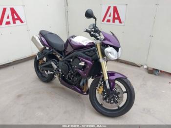  Salvage Triumph Motorcycle Street Triple