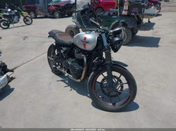  Salvage Triumph Motorcycle Street Twin