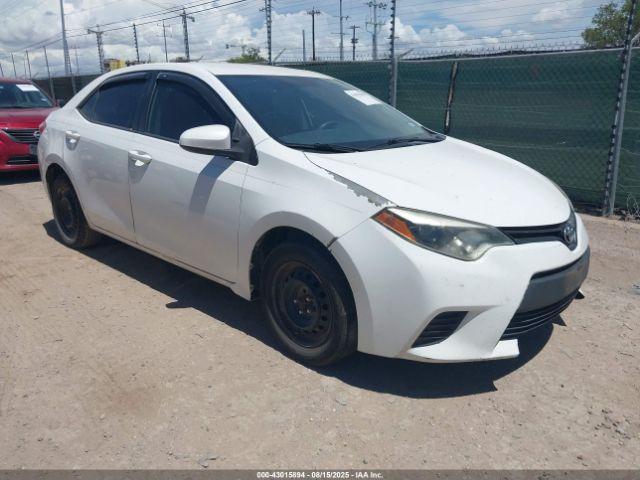  Salvage Toyota Corolla