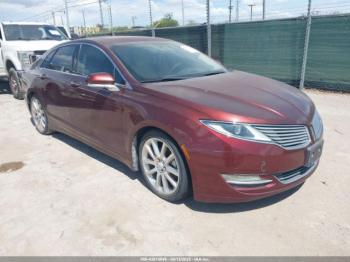  Salvage Lincoln MKZ Hybrid