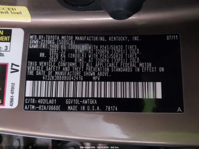 Toyota Venza Base V6 Image 8