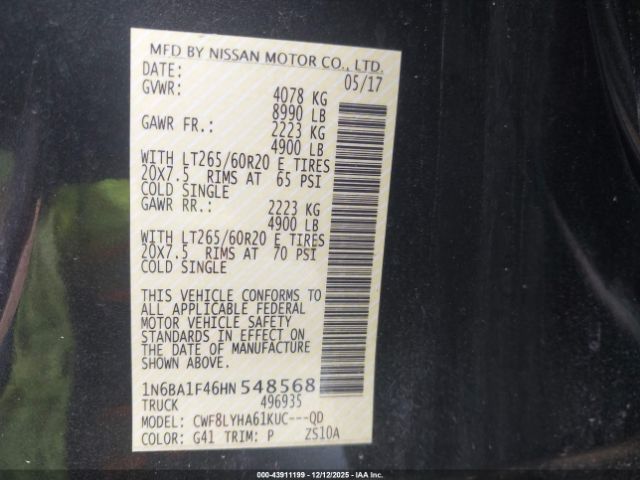 Nissan Titan Platinum Reserve Diesel Image 20