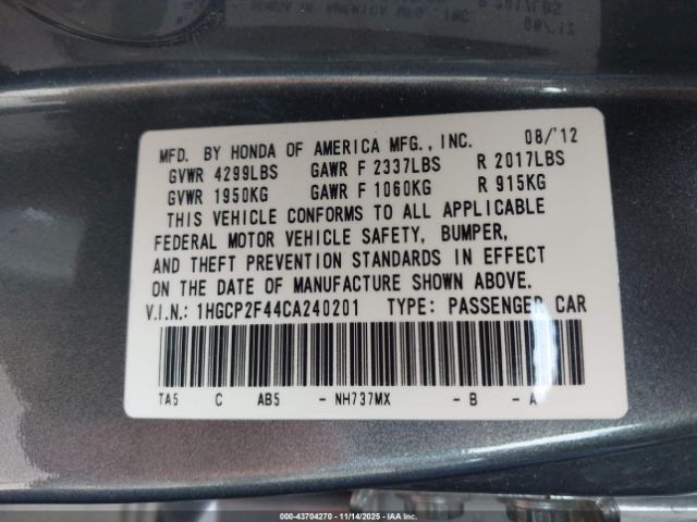 Honda Accord 2.4 Lx-p Image 12