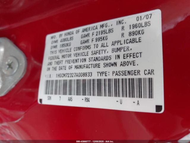 Honda Accord 2.4 Lx Image 15