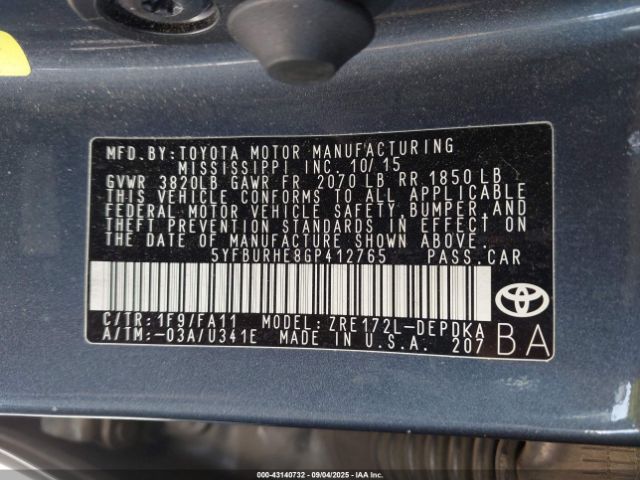 Toyota Corolla L Image 2