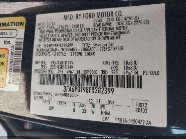 Ford Fusion Se Image 9