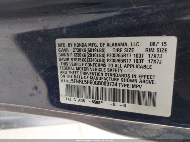 Honda Odyssey Ex-l Image 3