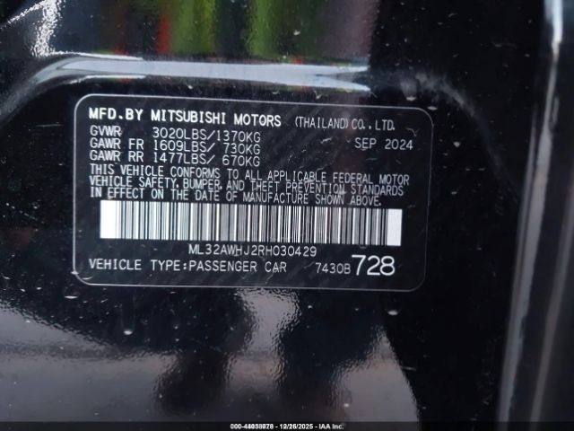 Mitsubishi Mirage Black Edition Image 11
