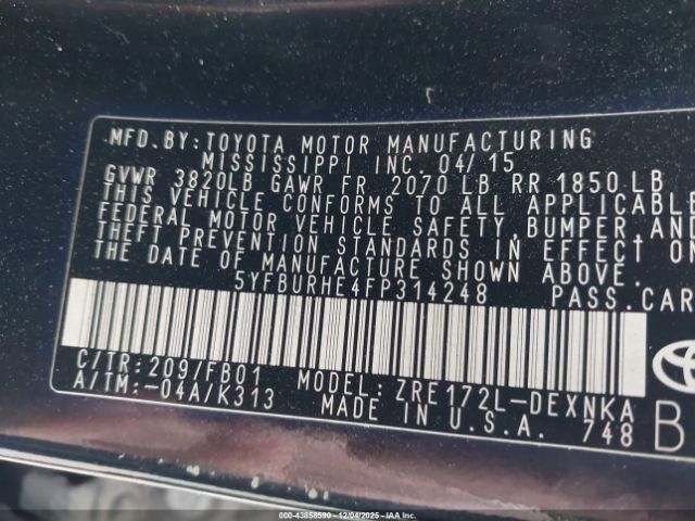 Toyota Corolla Le Image 11