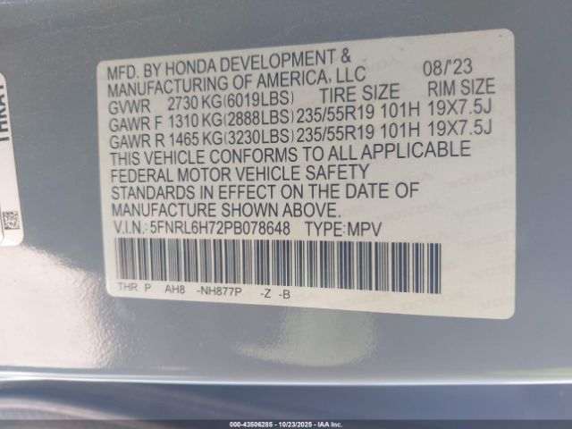 Honda Odyssey Sport Image 9