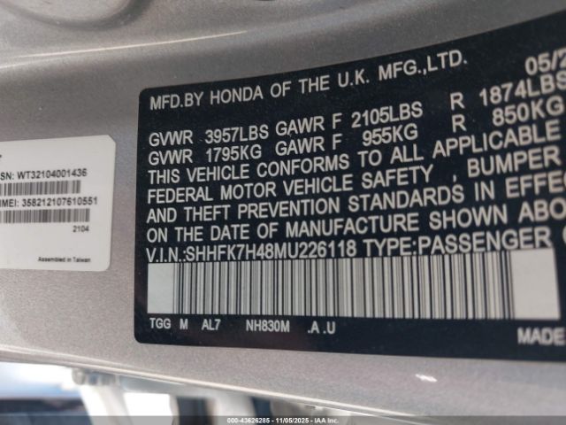 Honda Civic Sport Image 3