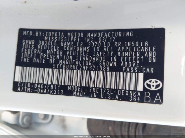 Toyota Corolla Le Image 5