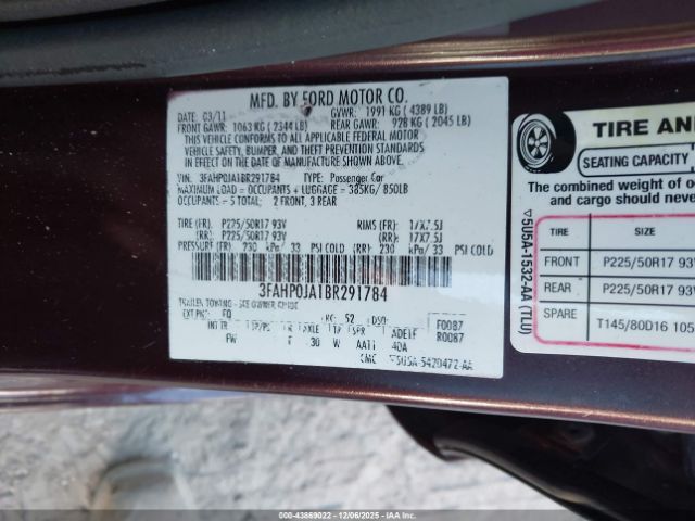 Ford Fusion Sel Image 10