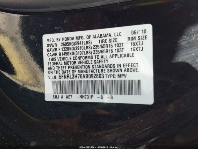 Honda Odyssey Ex-l Image 17