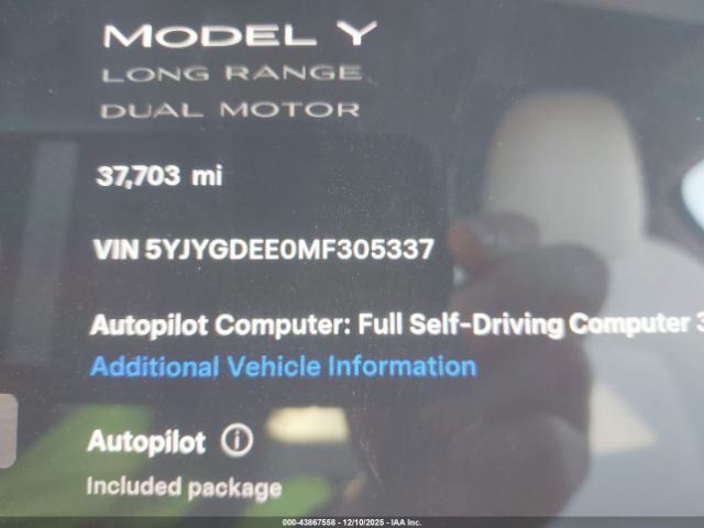 Tesla Model Y Long Range Dual Motor All-wheel Drive Image 6