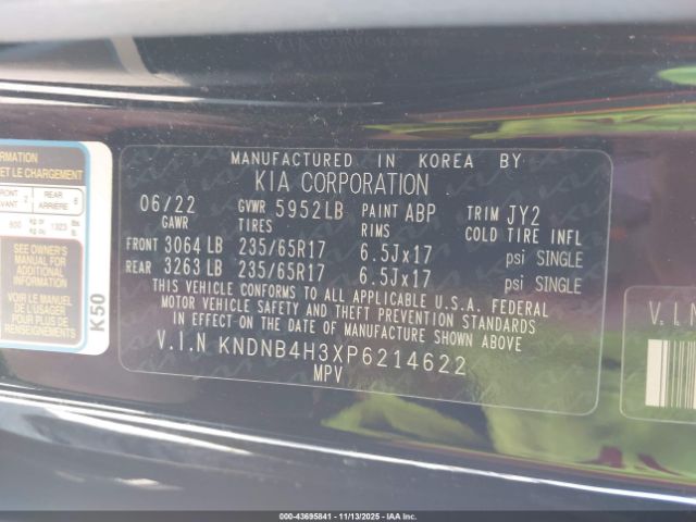 Kia Carnival Lx Seat Package Image 11