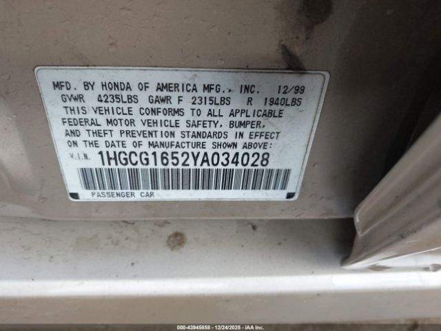 Honda Accord 3.0 Ex Image 10