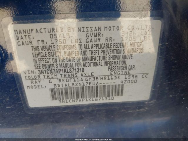 Nissan Versa 1.6 Sv Image 4