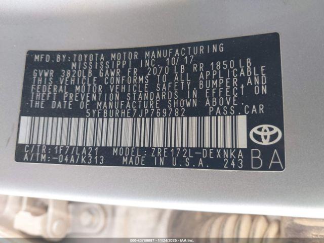 Toyota Corolla Xle Image 7