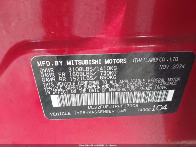 Mitsubishi Mirage Es Image 7